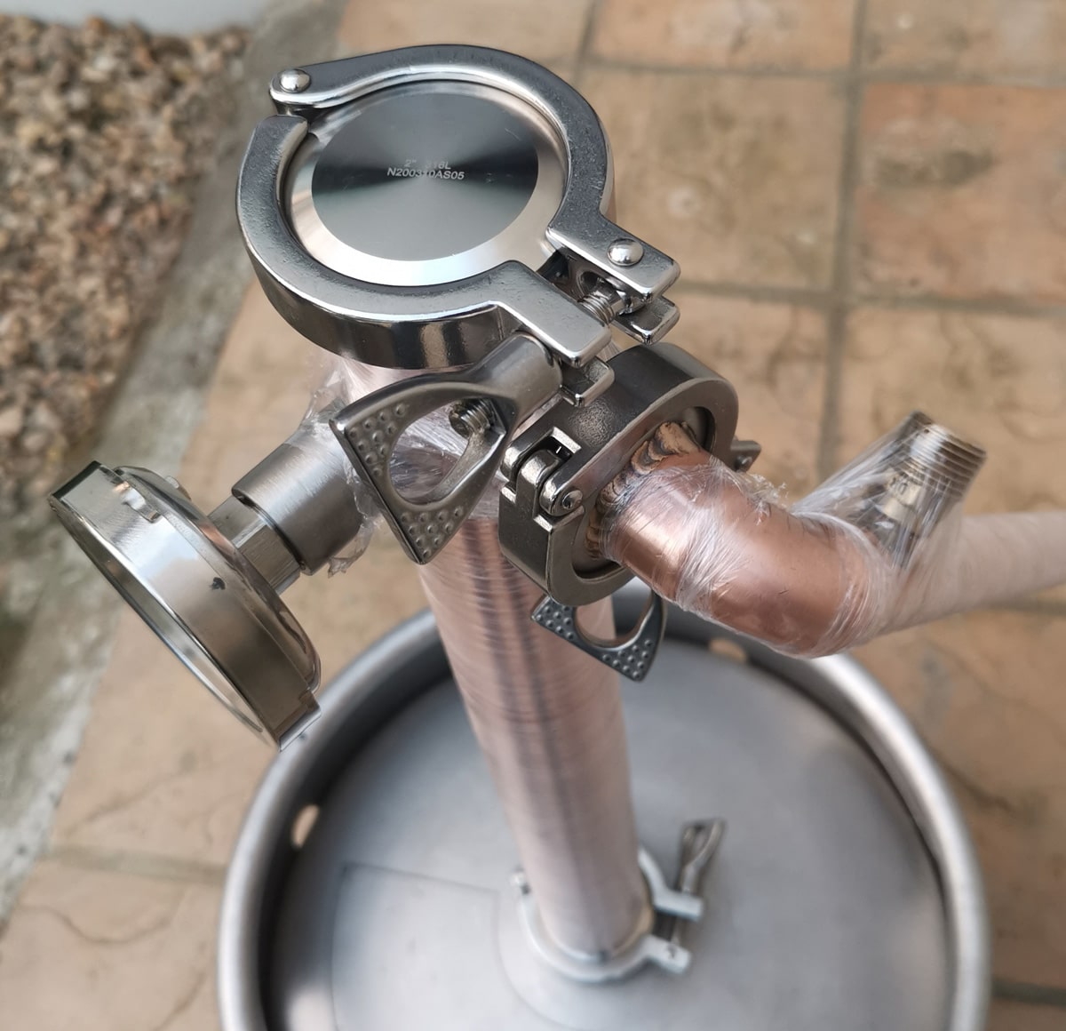 Copper Column Keg Stills : Option 3 “Die Meneer”