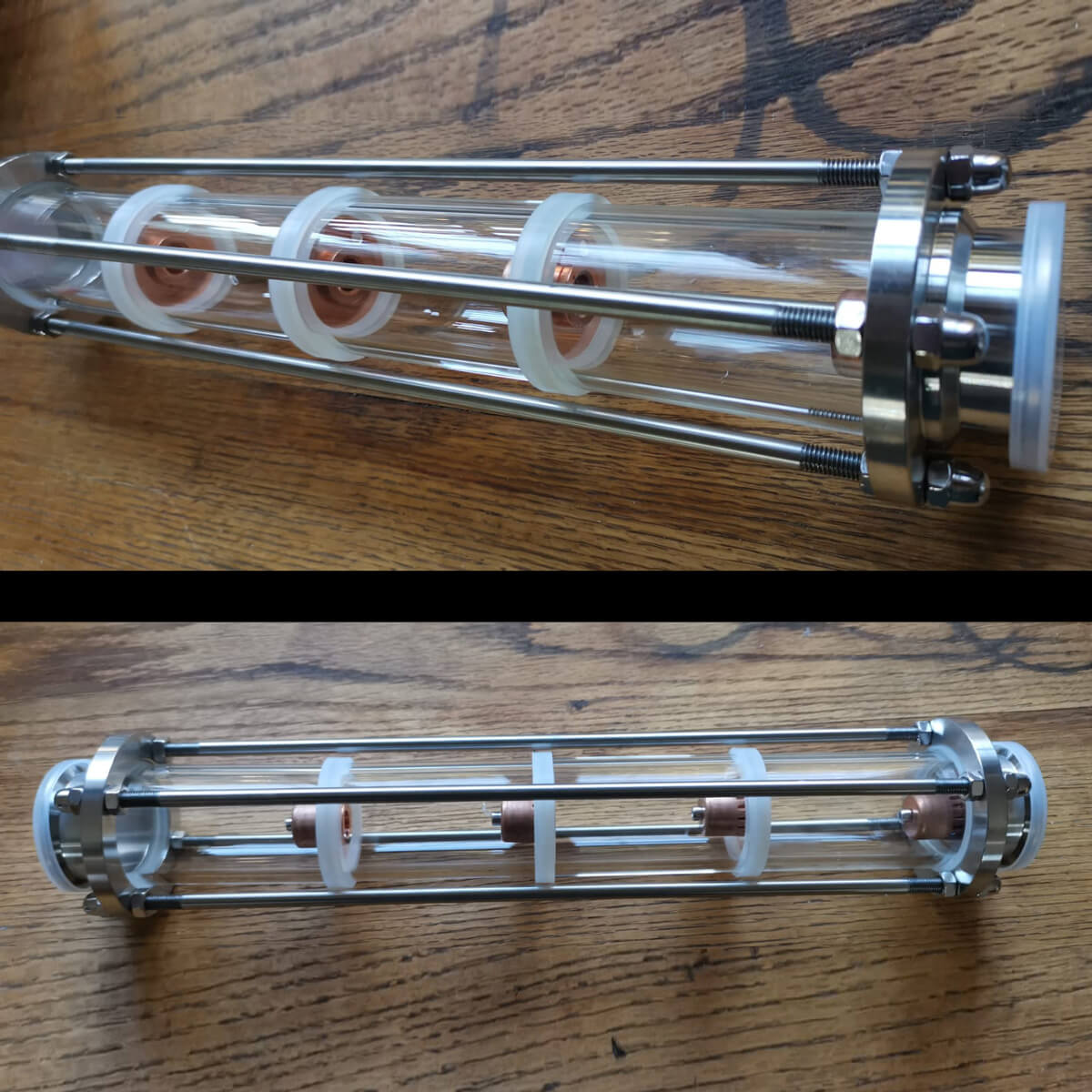 2” Reflux Glass Column with 4 Bubble Plates DistilaHigh Supplies